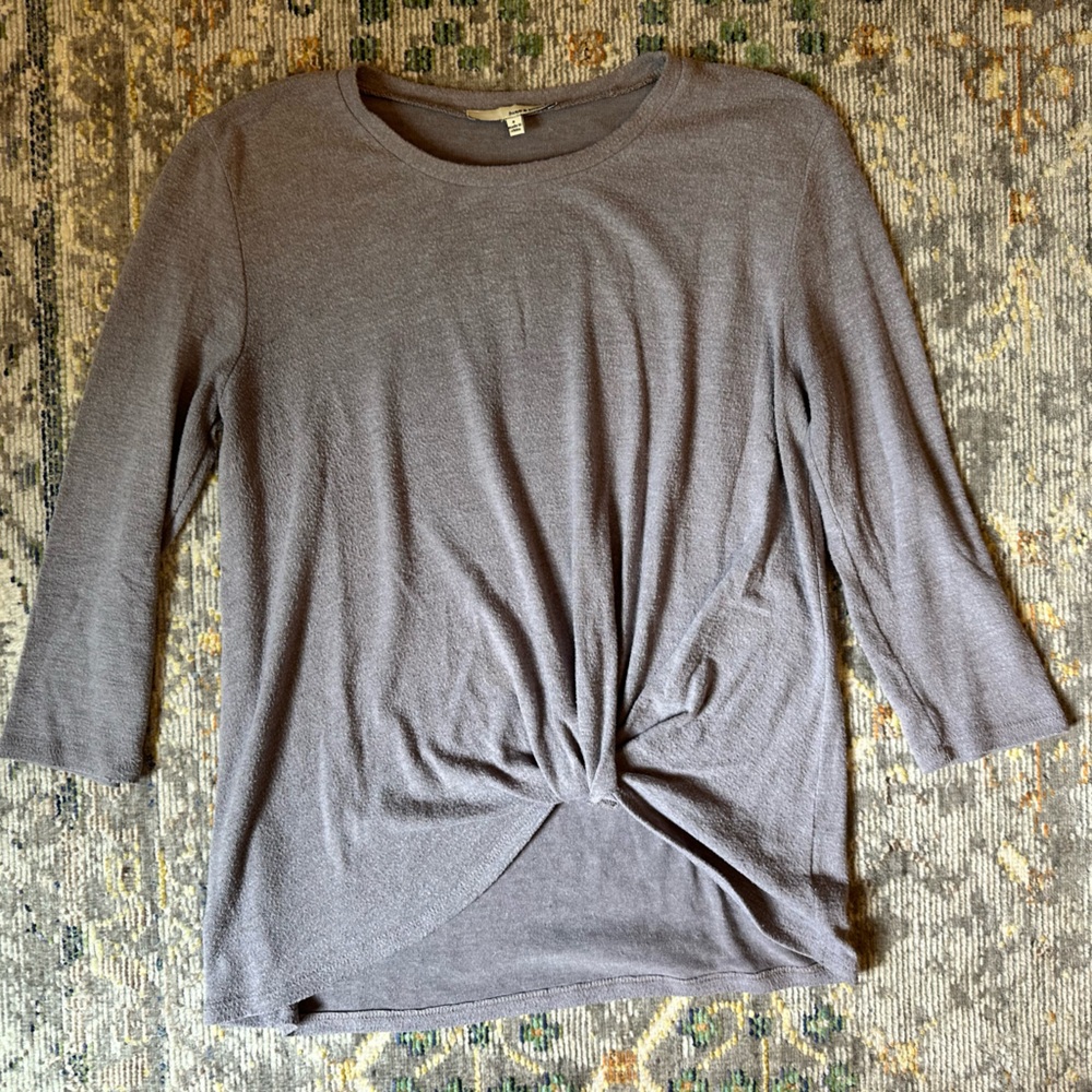 June and Hudson Smokey purple sweater.